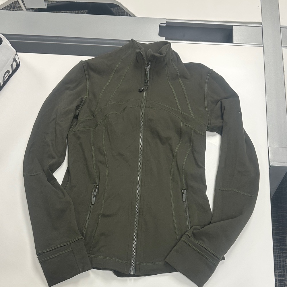Lululemon Define Jacket Deep Green Zip-Up Athletic Jacket